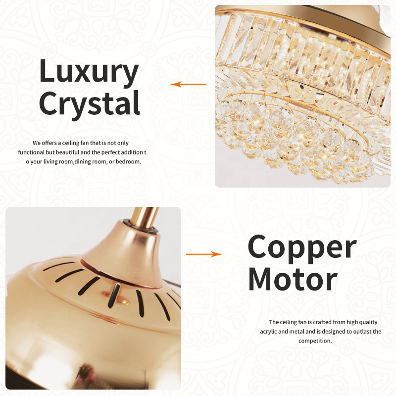 Good Prices Hanging Decor Light with Ceiling Fan Decorated Pendant Full Fancy Led Ceiling Light and Fan for Indoor Home