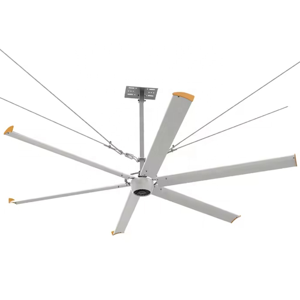 Kale High Volume Low Speed Industrial 1500w 12ft HVLS Fan Large Blades BLDC Big Ceiling Motor Fan