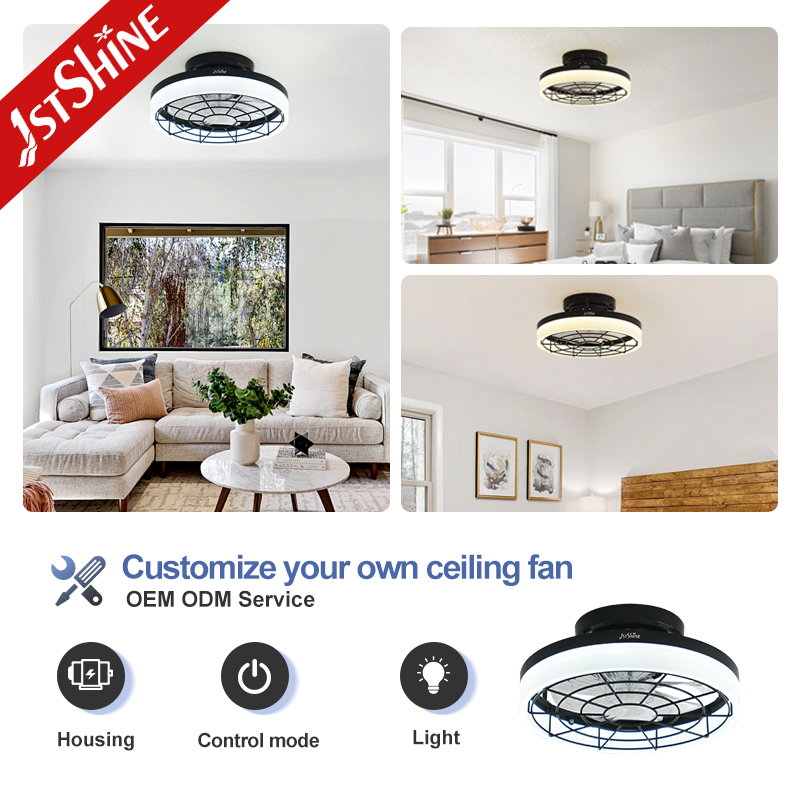 1stshine LED Ceiling Fan 6 Speeds DC Motor Energy Saving Smart Reversible Ceiling Fans