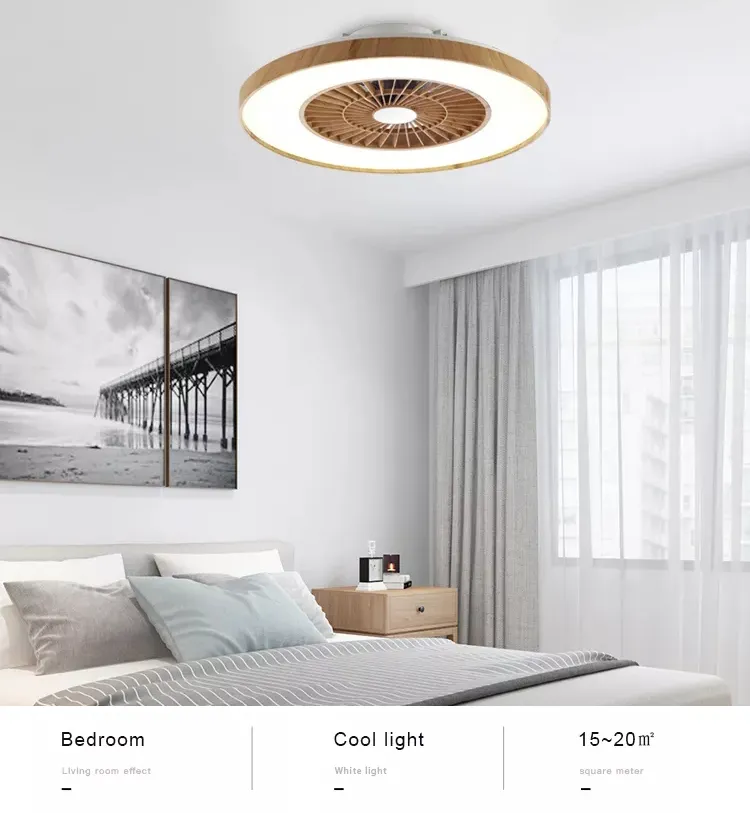 High Quality Tuya Control Modern Smart LED Ceiling Fan with Light