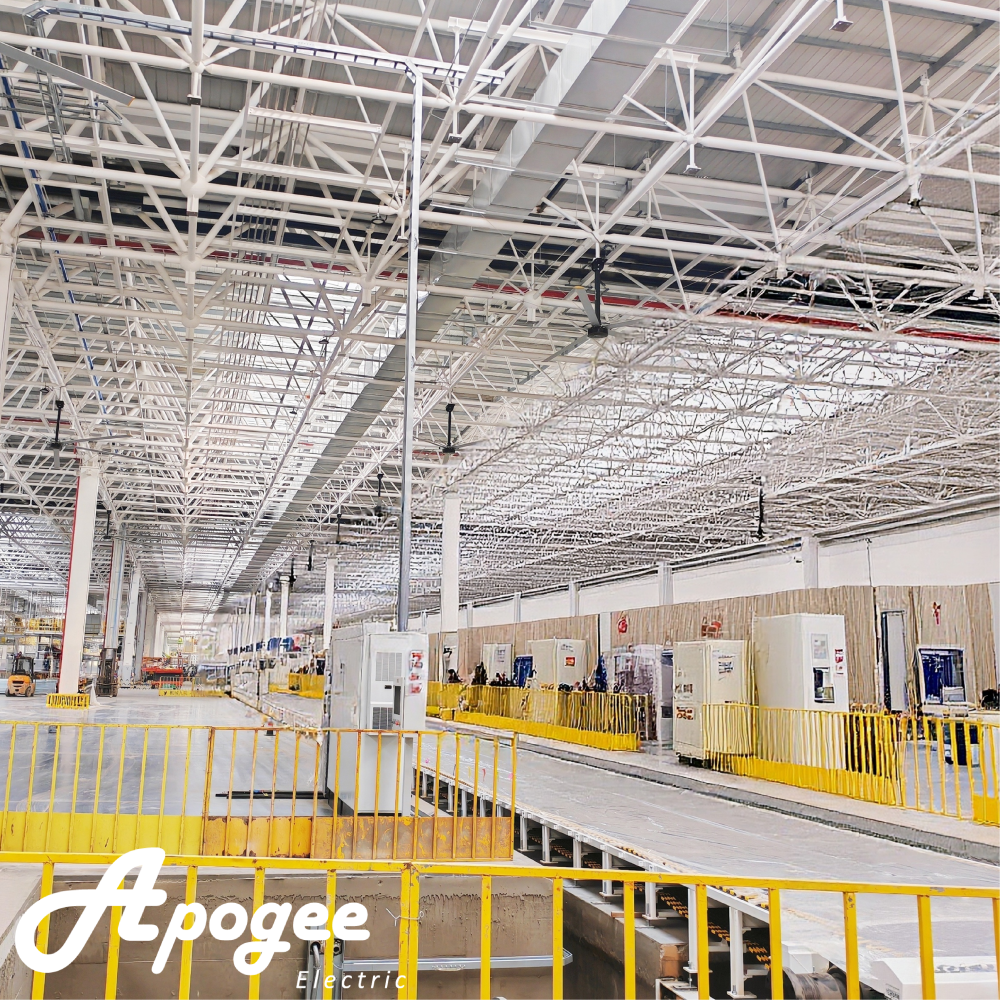 Ready To Ship HVLS Fans Industrial Ceiling Fan For Manufacturing Plant