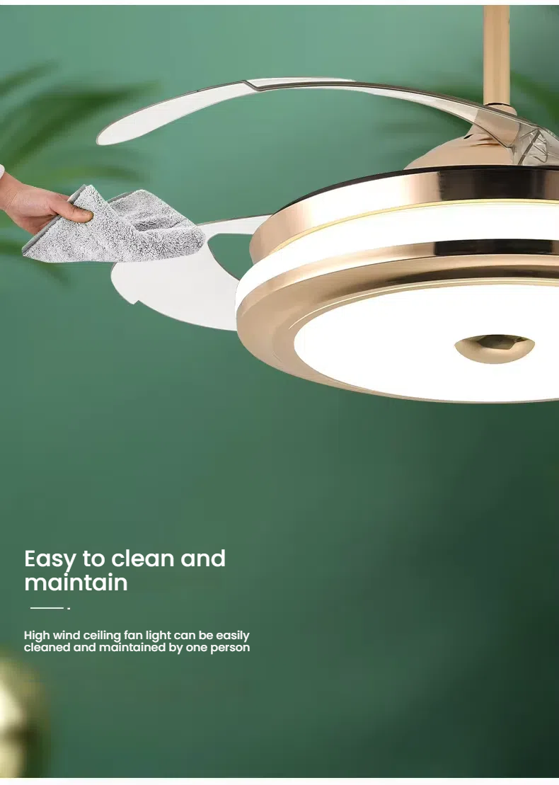 Modern Round LED Light Ceiling Fan 1