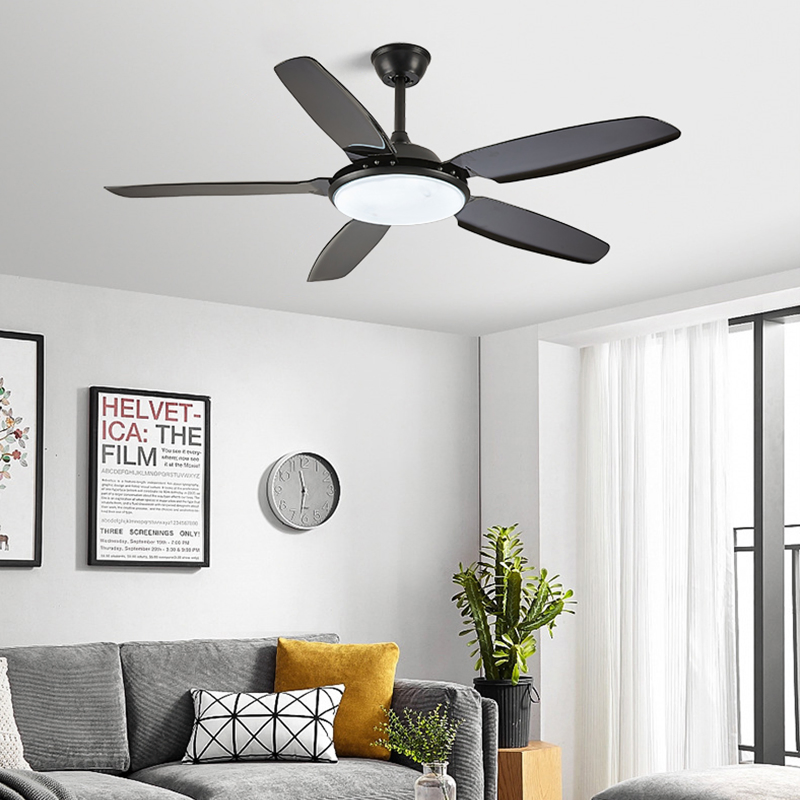 White Color Low Profile Remote Control High Quality Ceiling Fan Light