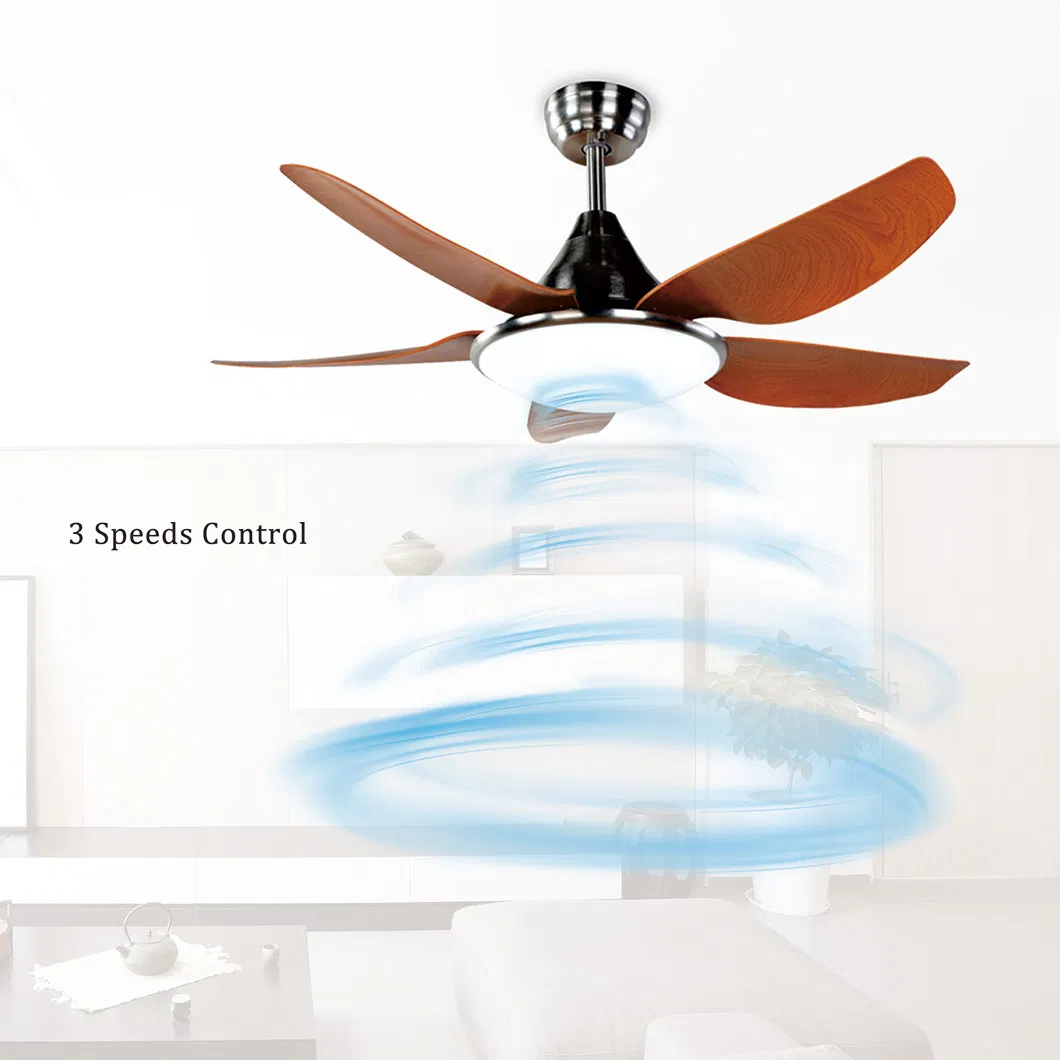 Wholesale Solid Wood Blades Energy Electric Ceiling Fan with Certificate for Home