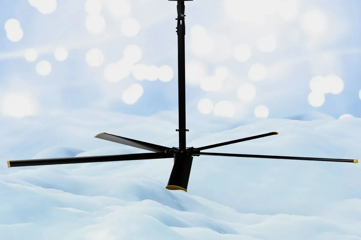 Austar Industrial HVLS Ceiling Fan High Volume Low Speed Large Blade Aluminum Alloy 3-Year Warranty Keypad Android Control