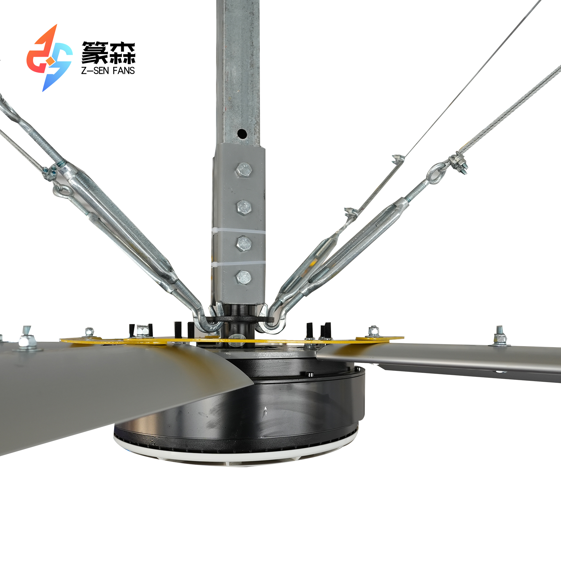 20ft/6.1m Diameter Energy Saving Aluminum Alloy Blades Low Noise Motor Ceiling Fans with Touch Control Ventilation Solution