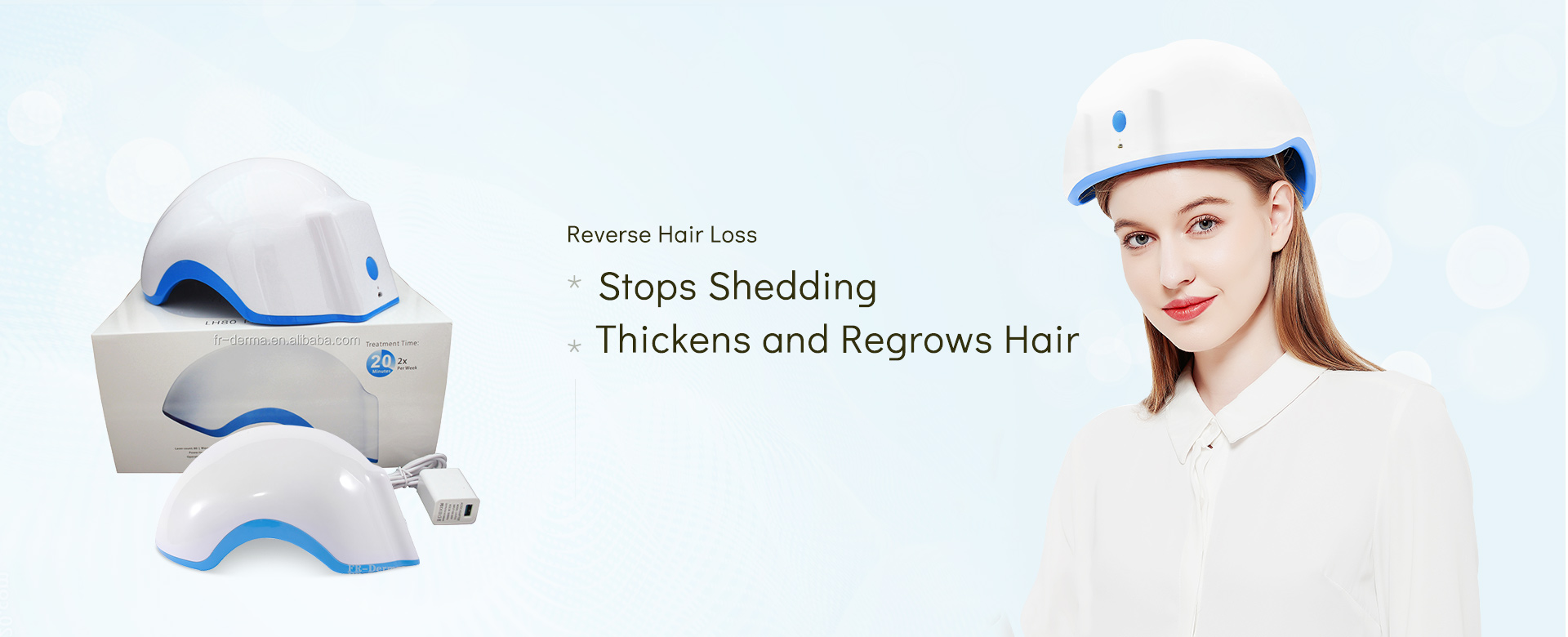 Laser hair growth helmet for reversing hair loss