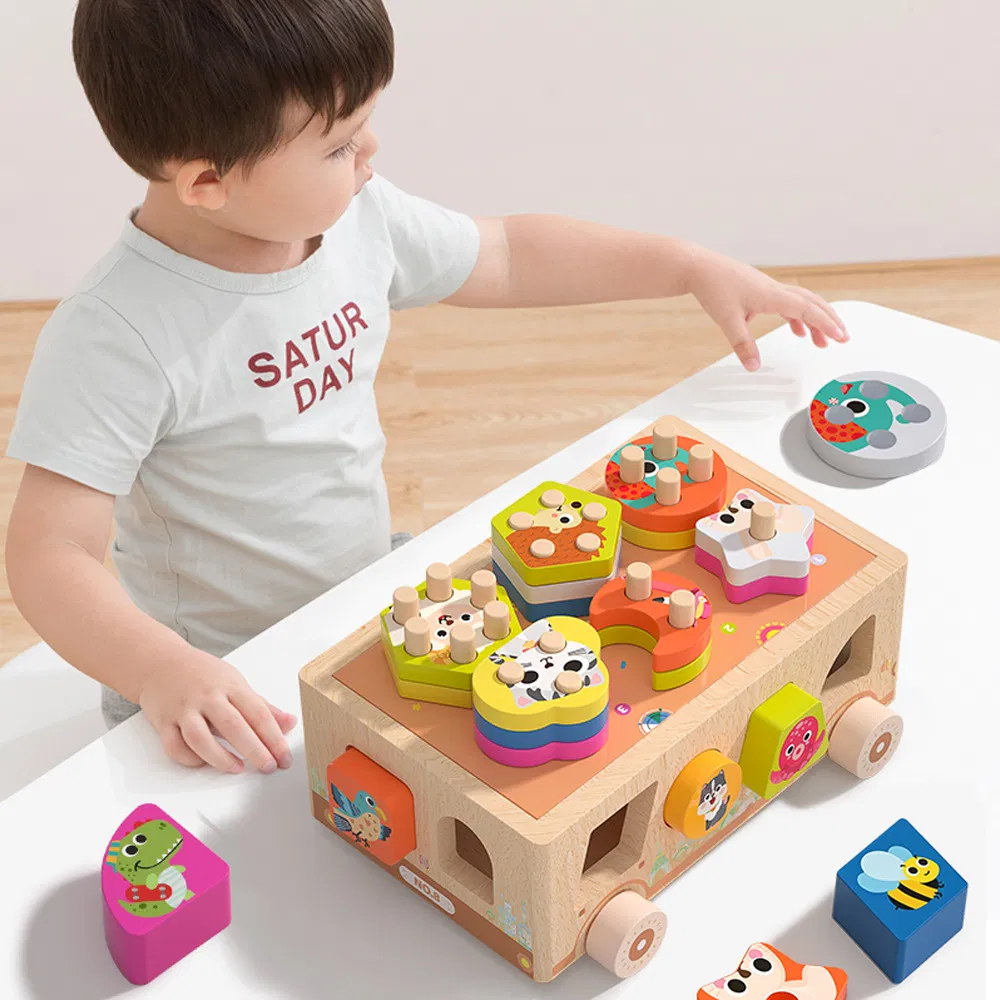 Wooden Montessori Car Toy 4