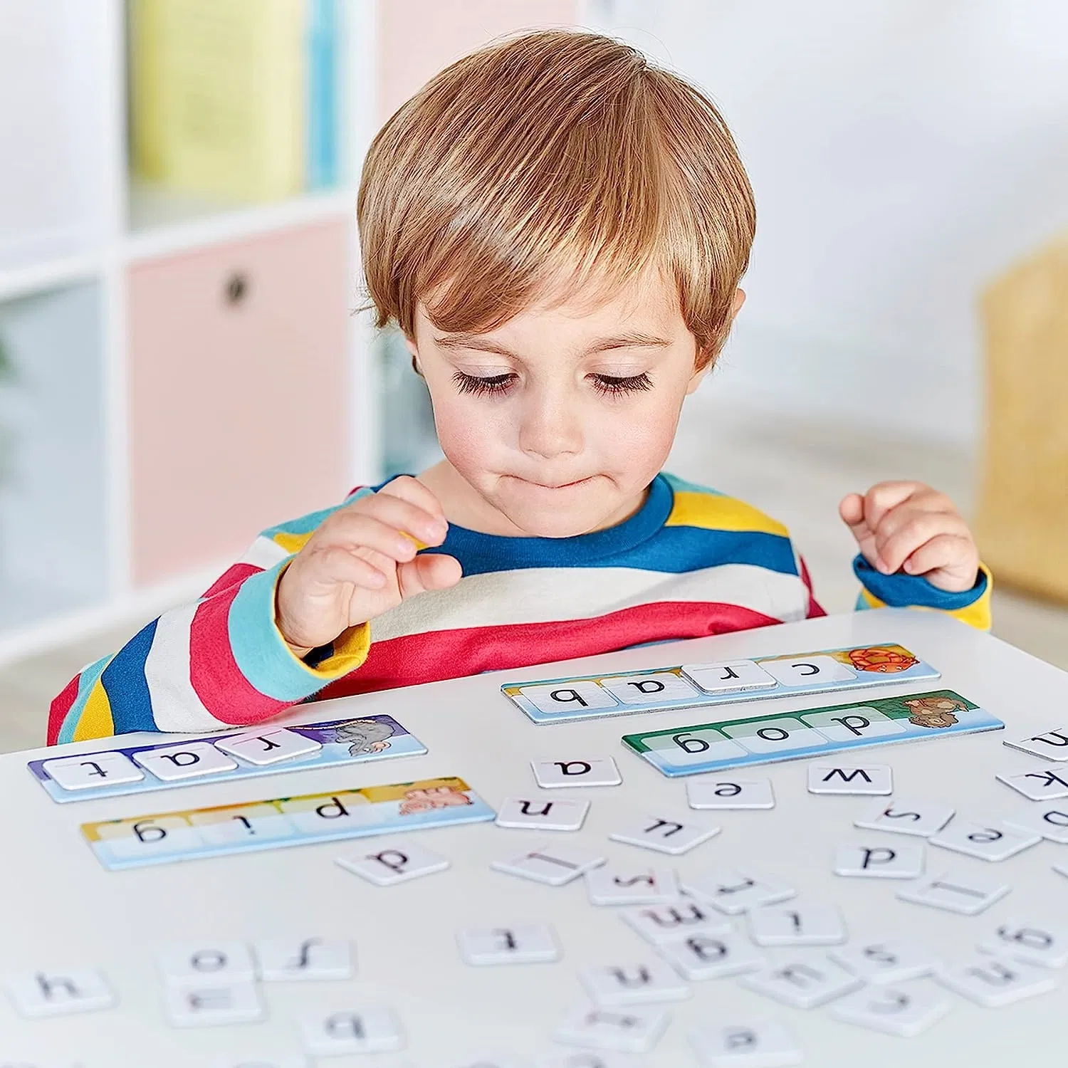مجموعة بطاقات تعليمية للأطفال لعبة تهجئة الكلمات حروف اللغة الإنجليزية ألعاب تعليمية بطاقات ألعاب ذاكرة للأطفال الصغار