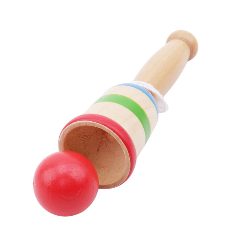 لعبة عائلية كرة السيف لعبة تعليمية للأطفال من الخشب الصلب