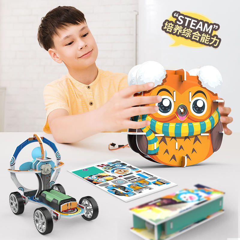ألعاب STEM للطلاب DIY 3D ألغاز للأطفال أدوات تجريبية يدوية للعلوم مجموعات توعية فيزياء