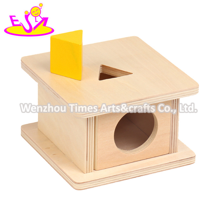 أفضل تصميم صندوق مونتيسوري ألعاب بقاء الأشياء للأطفال W12f087