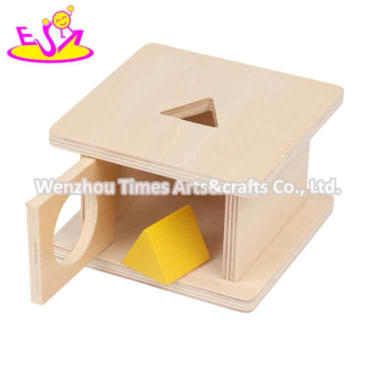 أفضل تصميم صندوق مونتيسوري ألعاب بقاء الأشياء للأطفال W12f087