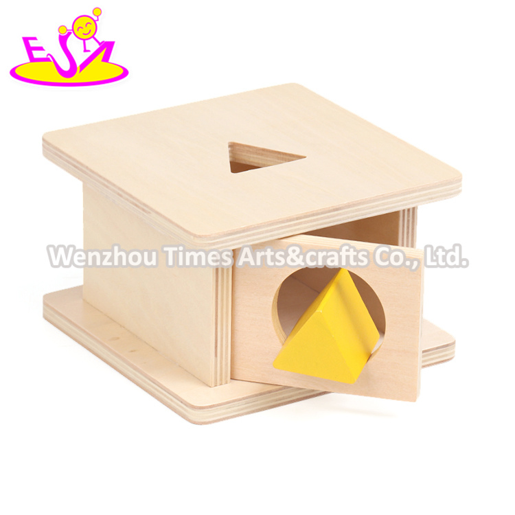 أفضل تصميم صندوق مونتيسوري ألعاب بقاء الأشياء للأطفال W12f087