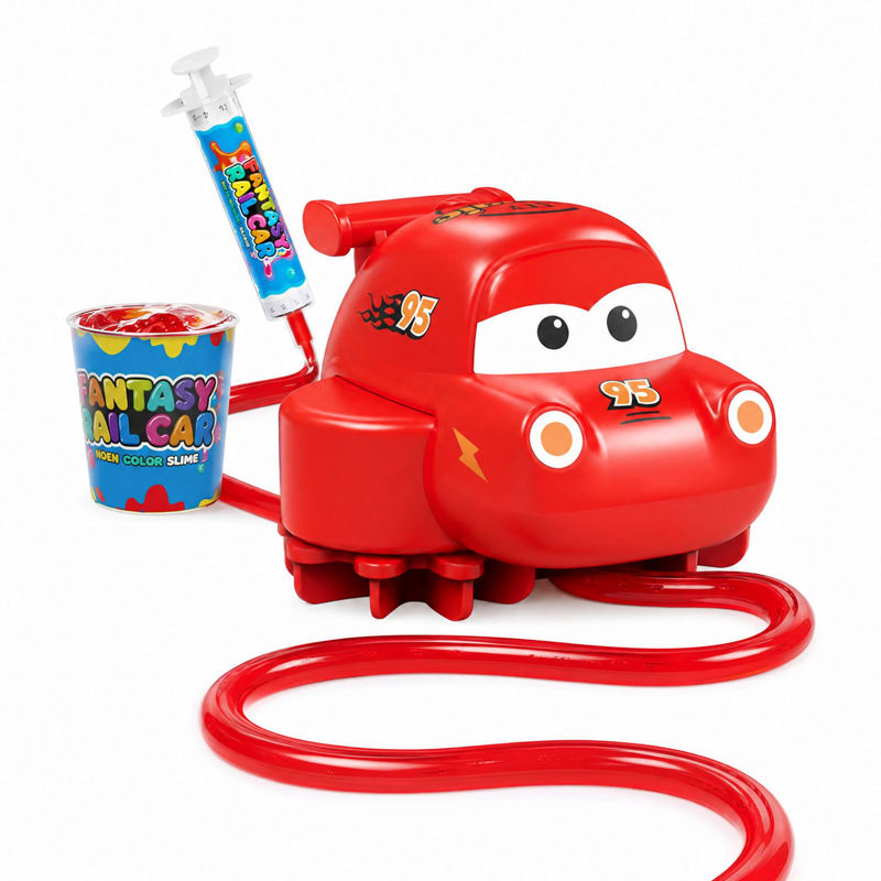 New Slime Dreaming Track Vehicle Crystal Clay Educational DIY Multi-Functional Track Electric Car Parent-Child Interactive Game
