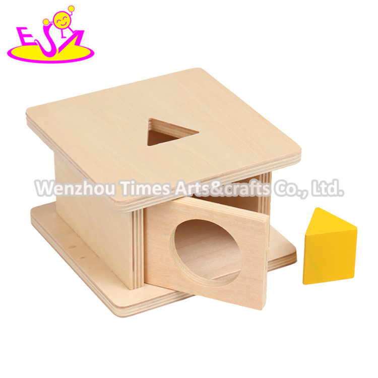 أفضل تصميم صندوق مونتيسوري ألعاب بقاء الأشياء للأطفال W12f087
