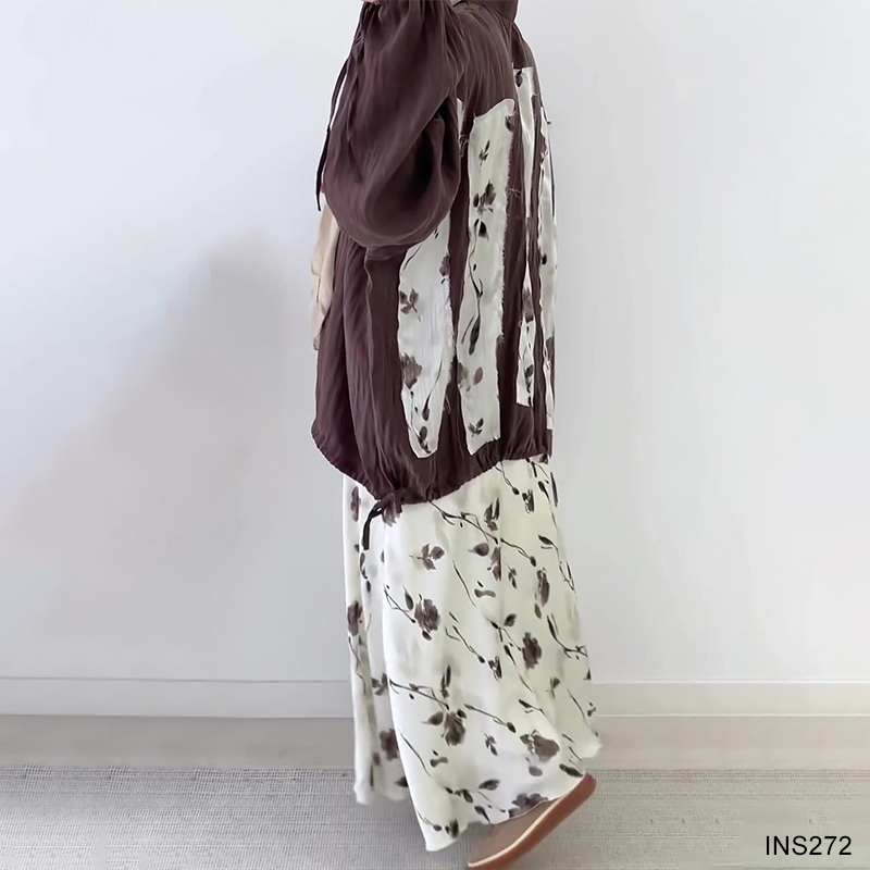 Elegant Modest Muslim Clothes Women's 2-Piece Casual Outfit Set