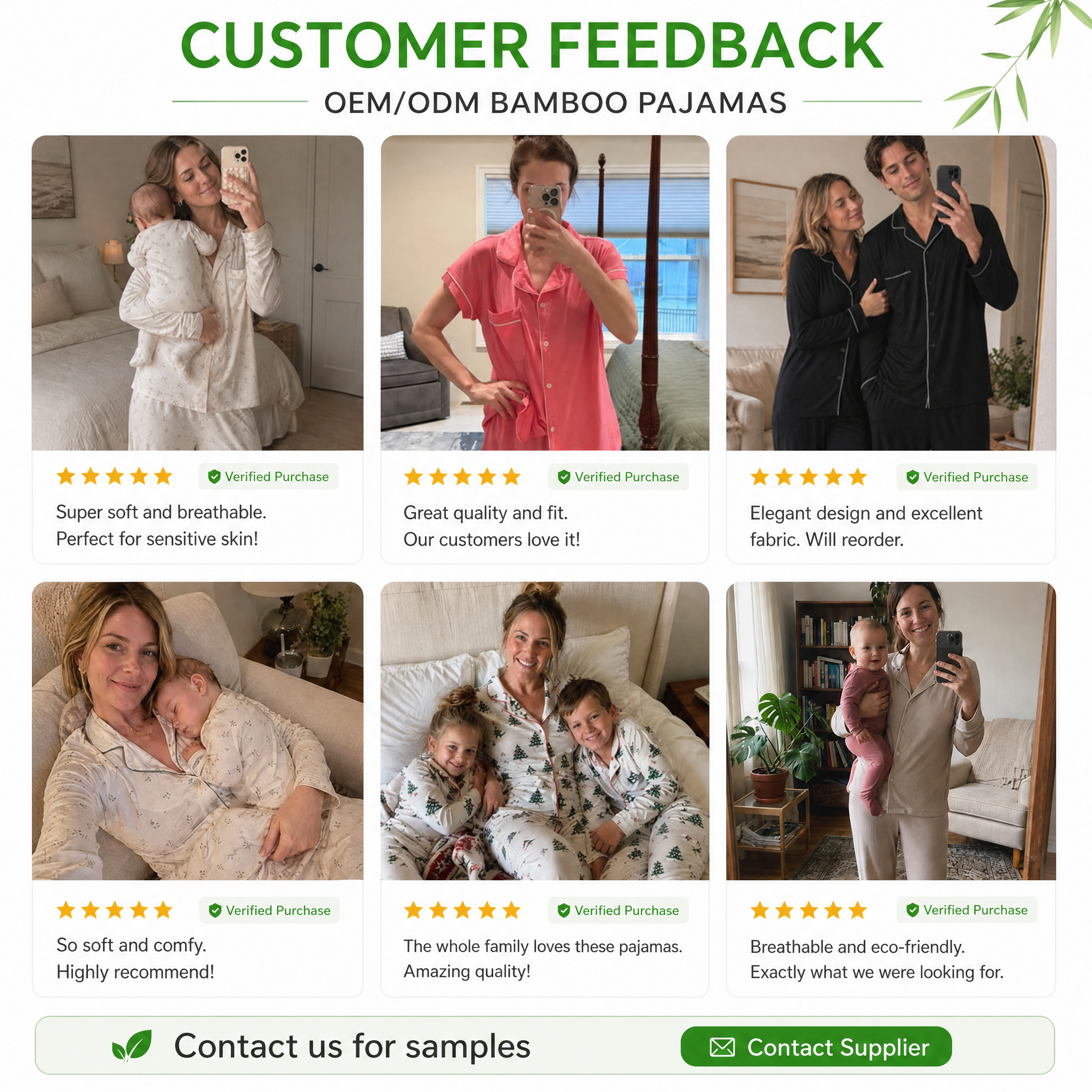 Summer Bamboo Pajamas for Women Sleepwear Organic Cotton Short Sleeve &amp; Pants Nightwear Modal Pajamas Sleepwear Set