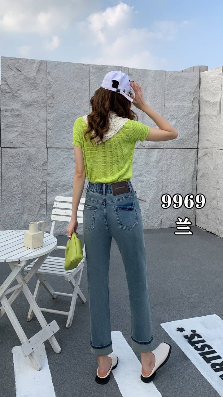 Plus Size Women's Denim Jeans High Waisted Stretch Fabric Fade-Resistant All-Season Wear Casual Regular Fit Button Eco-Friendly