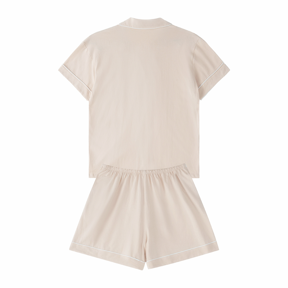FUNG 6056 Short Pajamas Women's Sleepwear 100% Cotton Pajama Set