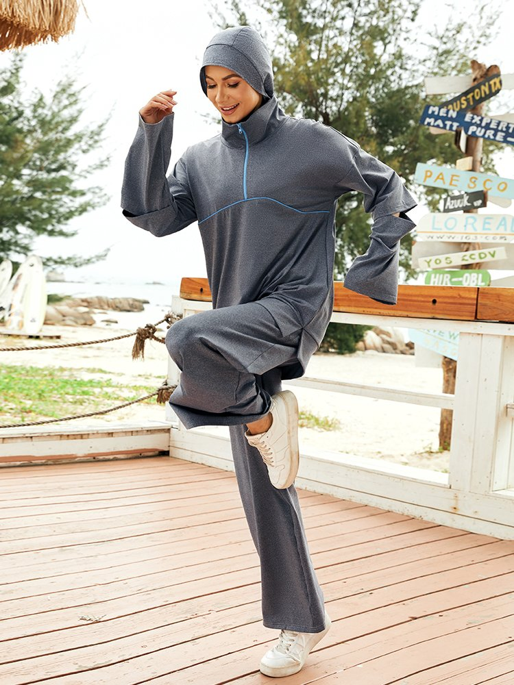 Muslim Sports Wear Loose Outfit Running Gym Wear Modest for Islamic Women