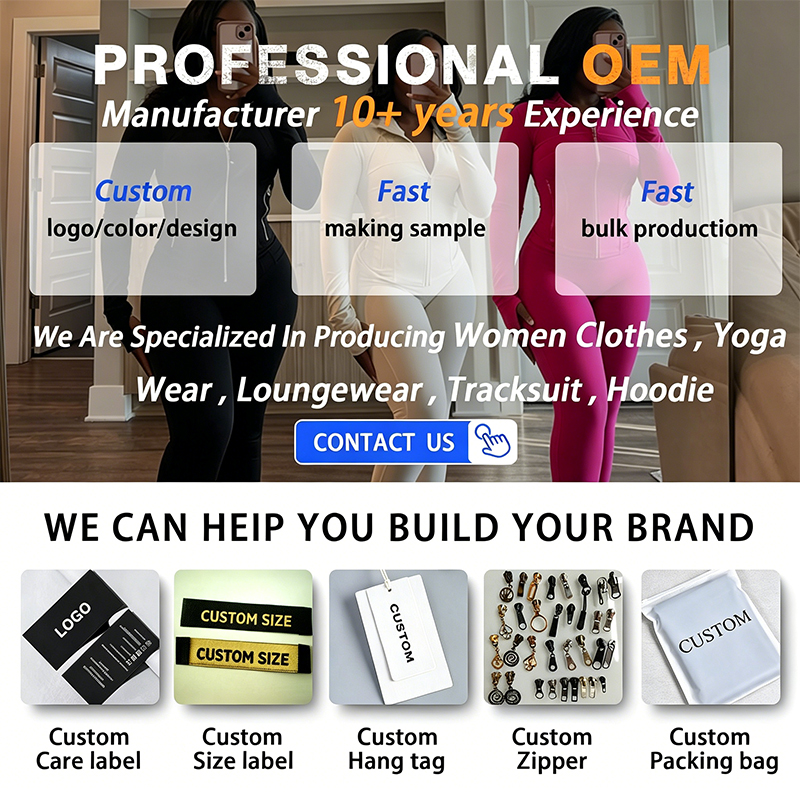 Producer Recycled Polyester Track Jacket Sweatshirt Ladies Casual Streetwear Aesthetic Clothes Wholesale Ropa De Entrenamiento