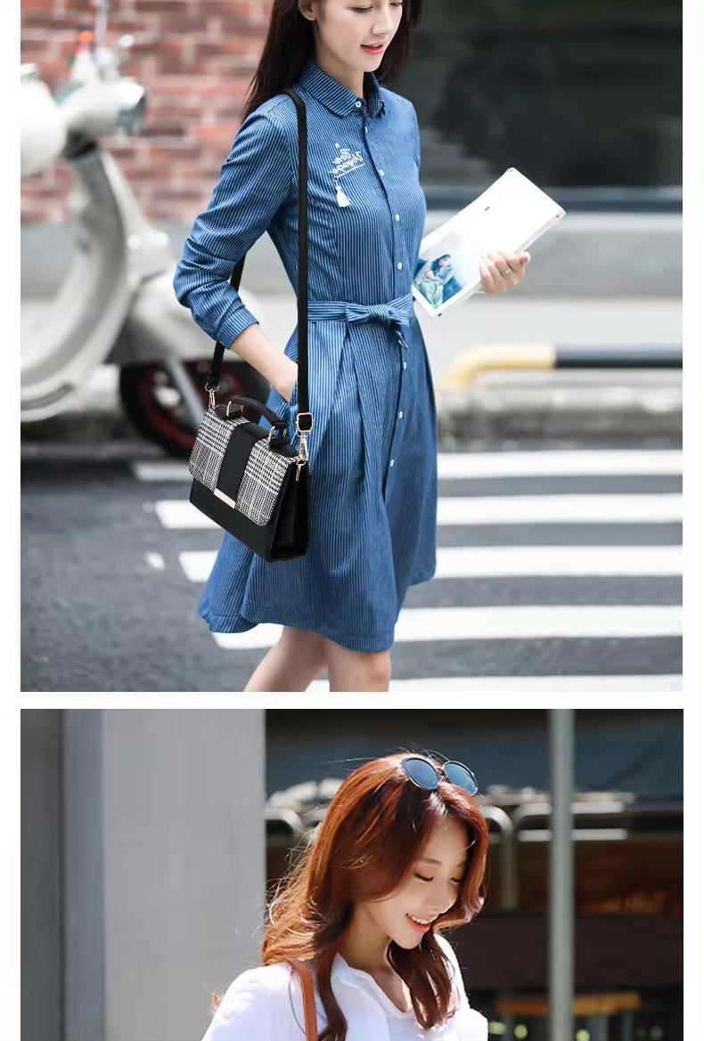 2024 New Women's Handheld Leather Bag Fashion Versatile All Year Round Versatile