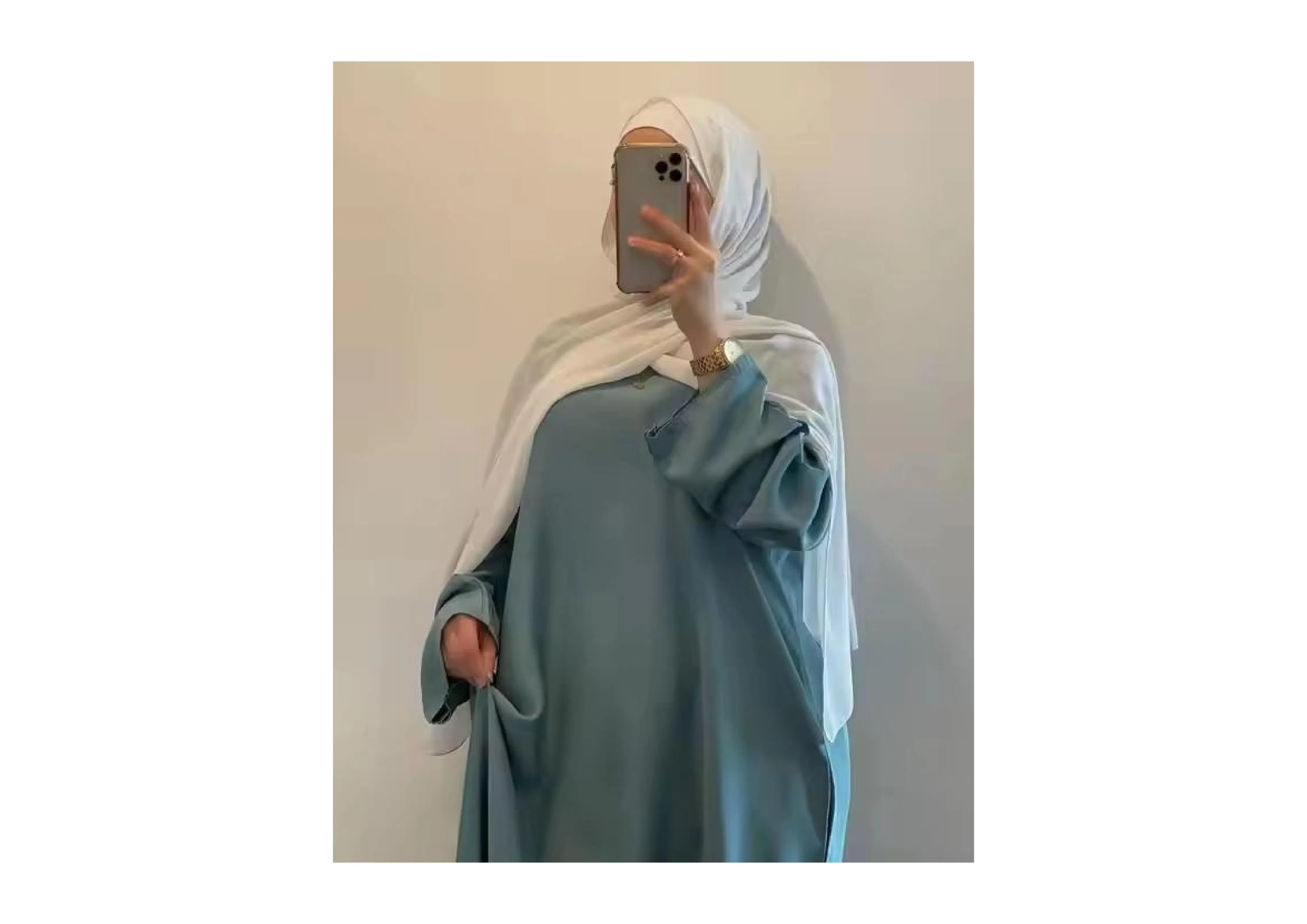 New Model Women's Long Sleeve Abaya in Chic Solid Colors for Modest Fashion