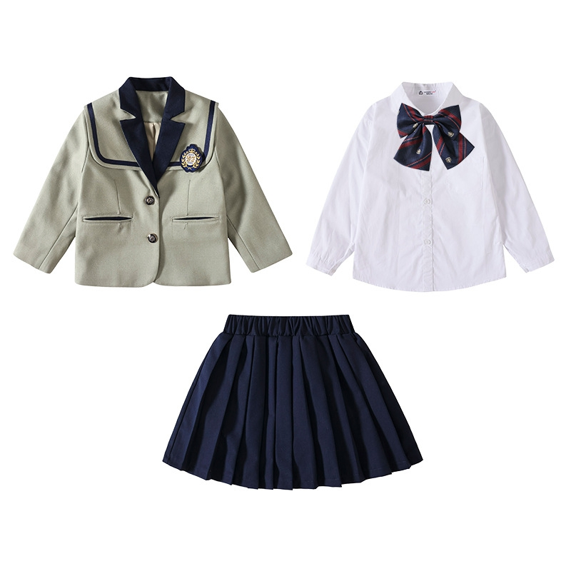 School Uniform Suit for Kindergarten Students Spring and Autumn Children's Business Attire College Style Winter