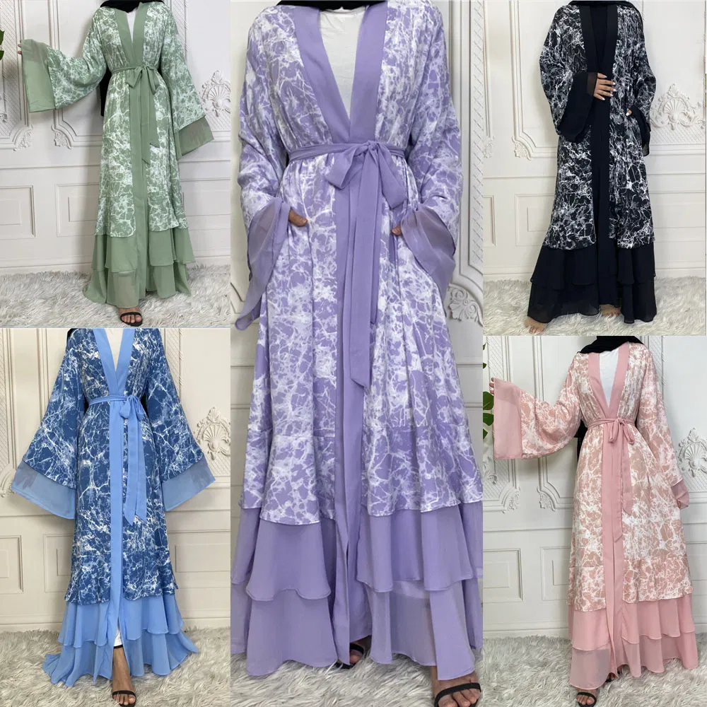 2022 New Design Women Fashion Dress Wholesale Dubai Women Turkey Saudi Abaya Factory Muslim Islamic Modest Clothing