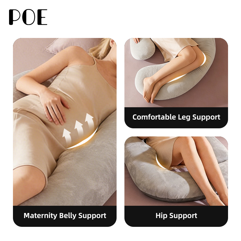 Factory Wholesale Full Body U Shaped Pregnancy Pillow Maternity Support Pillow Best Sleeping Pillow For Pregnant Women
