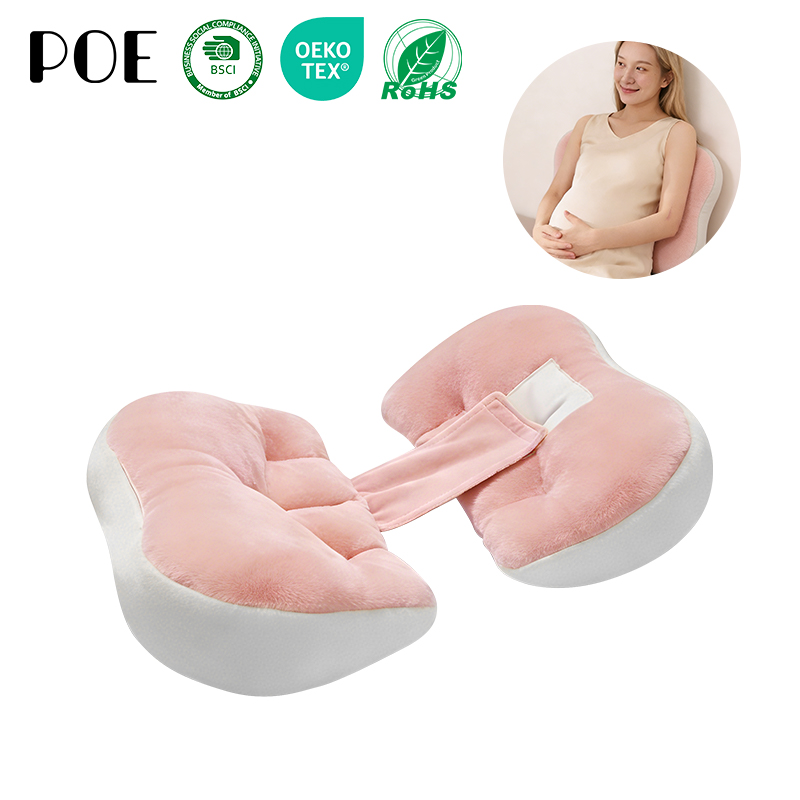 Supportive Full Body Ergonomic Memory Foam Soft Maternity Nursing Pregnant Pillow For Pregnant Women Side Sleeping Back Hip