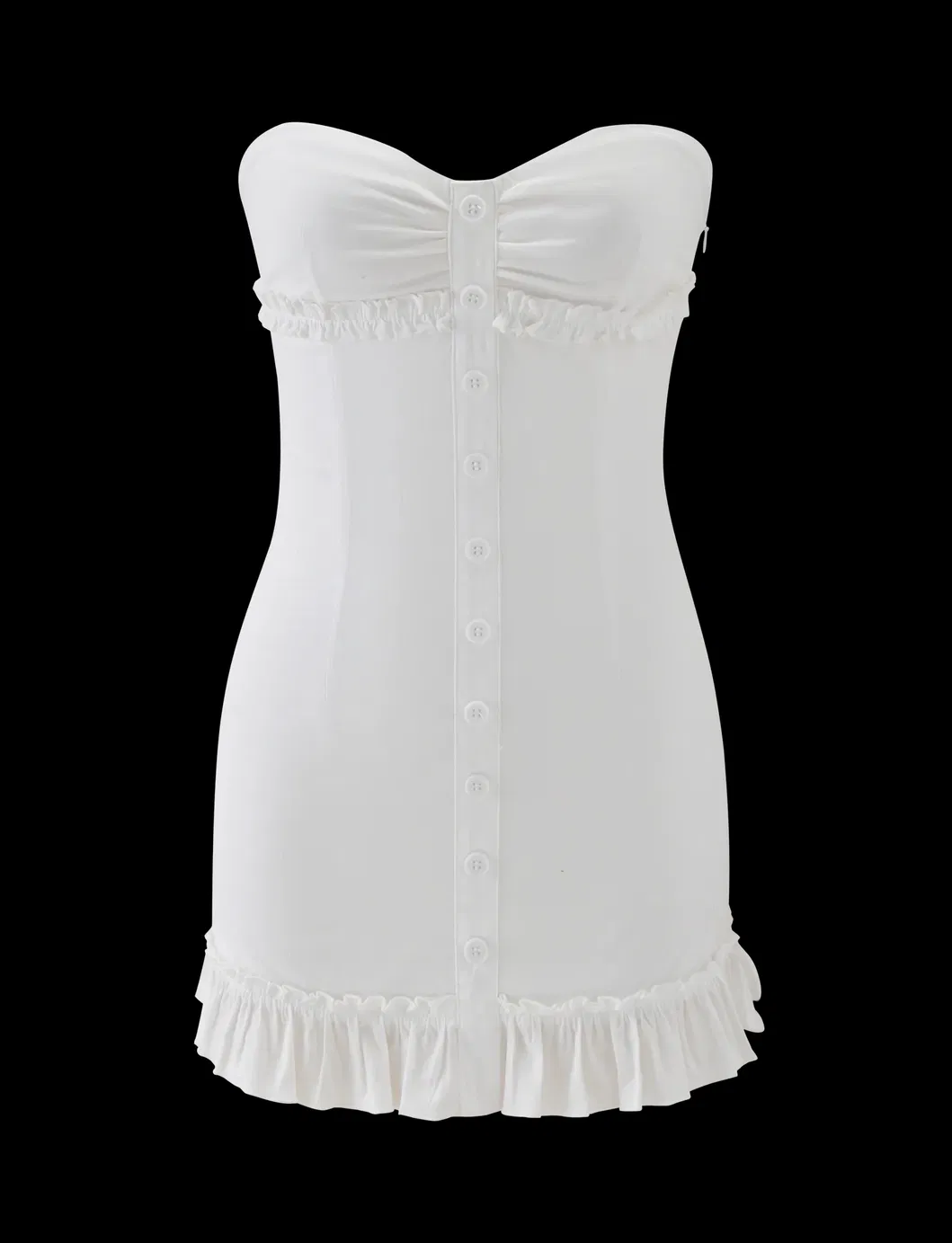 Strapless Woman Mini Dress 4