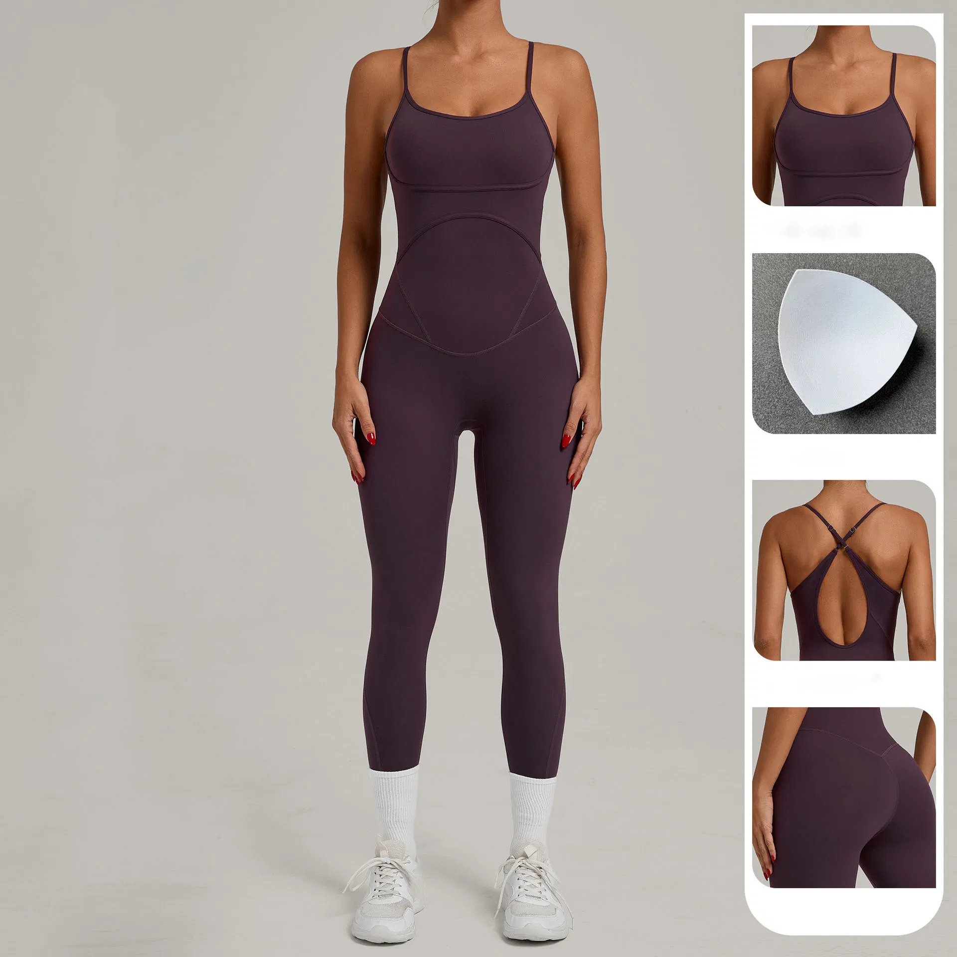 Ladies Women Wholesale Modest Cotton One Piece Gym Wear