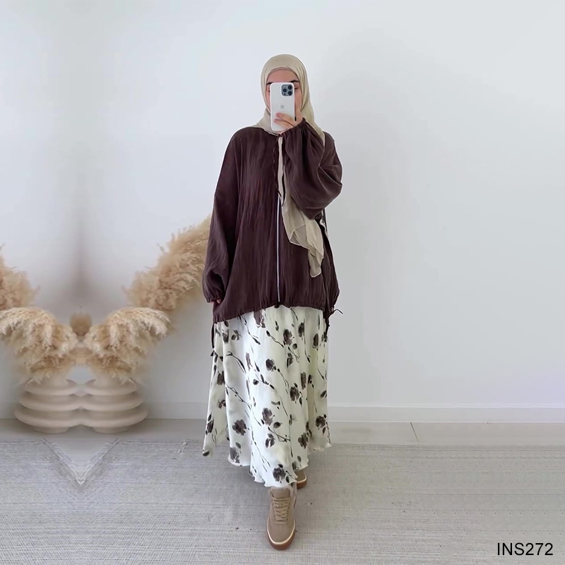 Elegant Modest Muslim Clothes Women's 2-Piece Casual Outfit Set