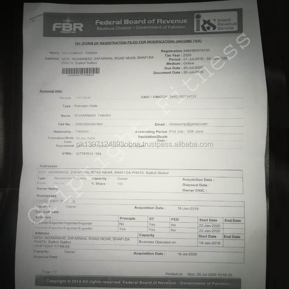 Certificate 1