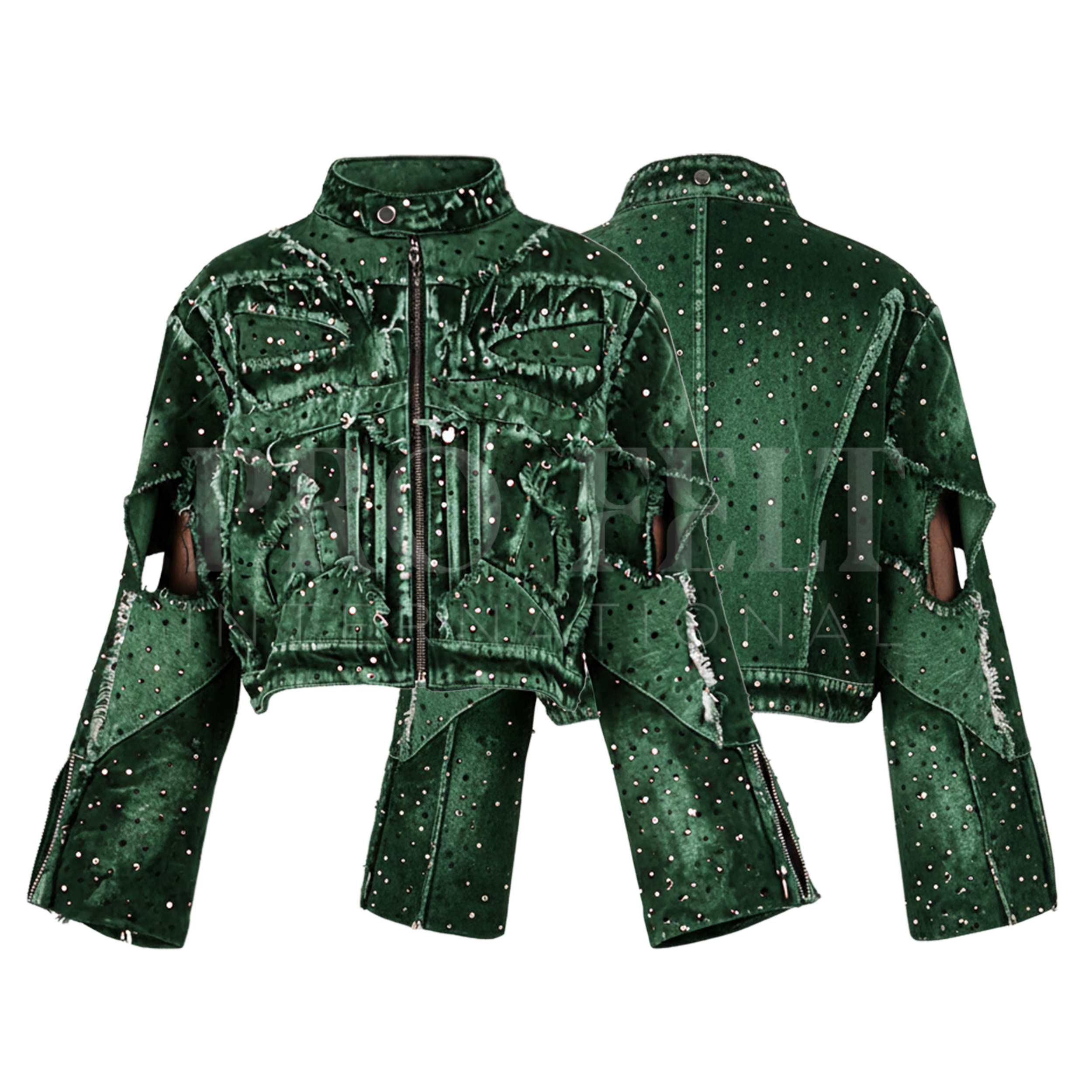 Women's Loose Fit Quilted Cotton Denim Motorcycle Jacket Streetwear Fashion Coat High Quality Outerwear