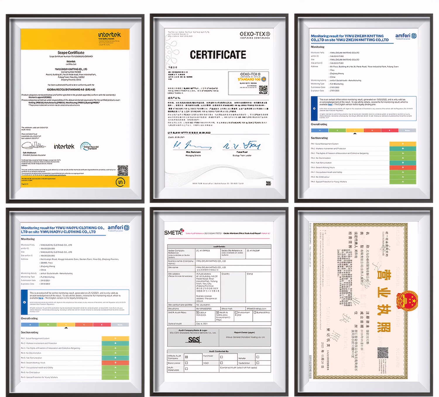 Certifications