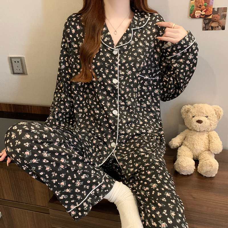 2026 New Bow Design Women's Summer Casual Loungewear Long-Sleeve Set Breathable &amp; Soft Polyester/Cotton