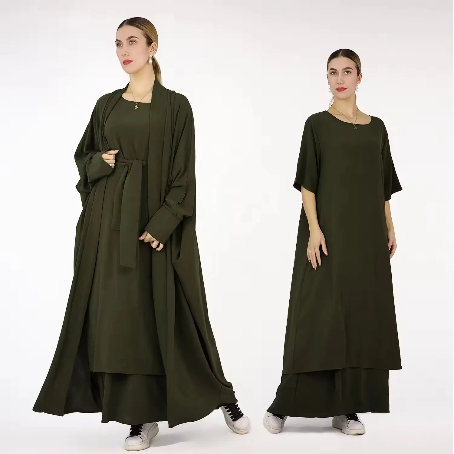 Fashion Islamic Clothing Women Dresses Modest Abaya Fashion 2PCS Set