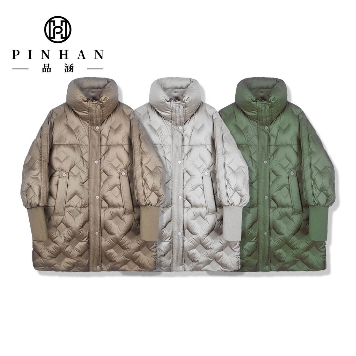 Customized Luxury Women's Puffer Jacket Long Waterproof Down Outdoor Padded Clothing Winter Fashion Puffer Coat For Ladies