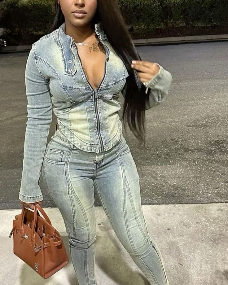 Wholesale Fashion Women's High Waist Slim Fit Denim Jeans Silver High Stretchy Denim Jeans Elegant Pencil Denim Pants for Women