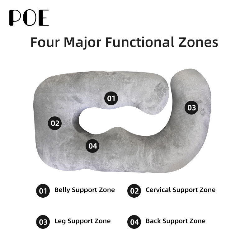 Factory Wholesale Full Body U Shaped Pregnancy Pillow Maternity Support Pillow Best Sleeping Pillow For Pregnant Women