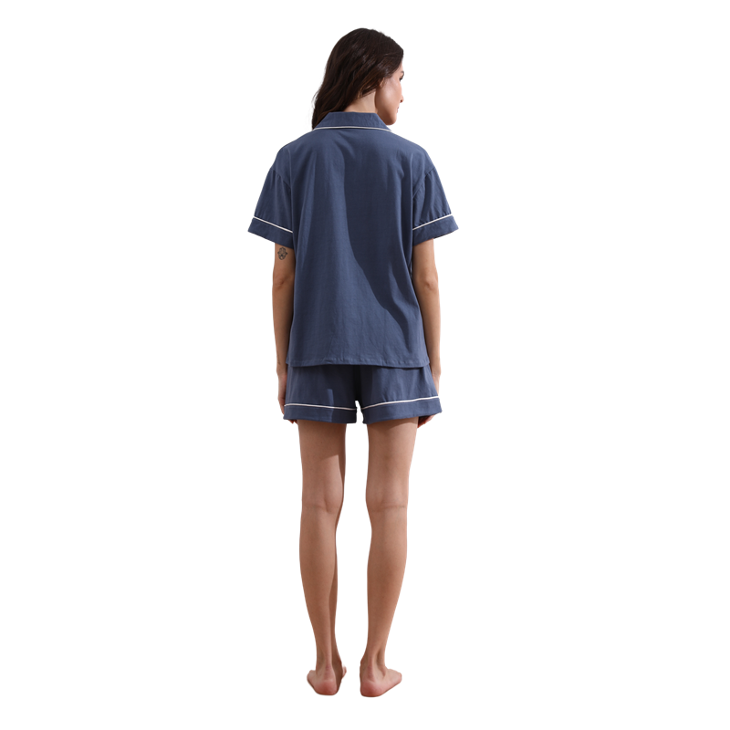 FUNG 6056 Short Pajamas Women's Sleepwear 100% Cotton Pajama Set