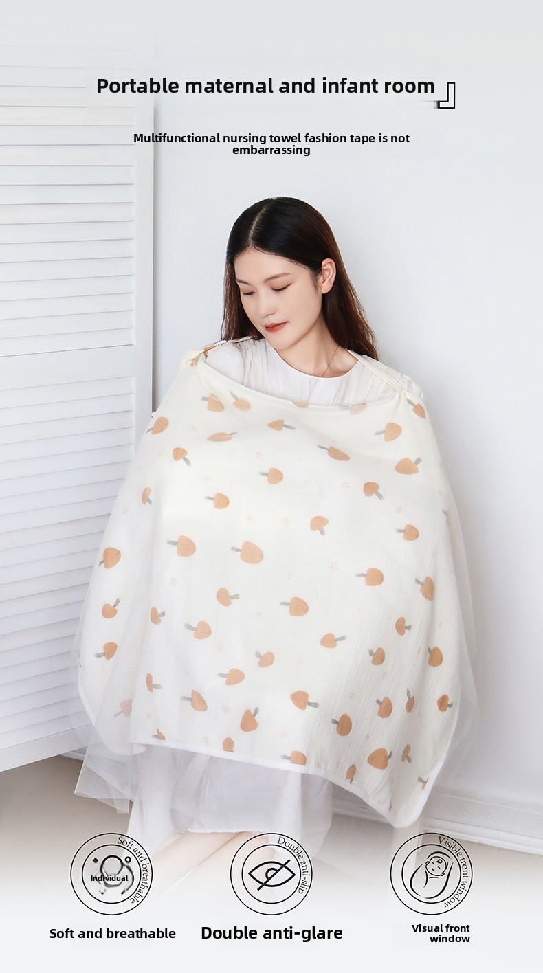 Ultra Soft Knitted 100% Cotton Nursing Cover