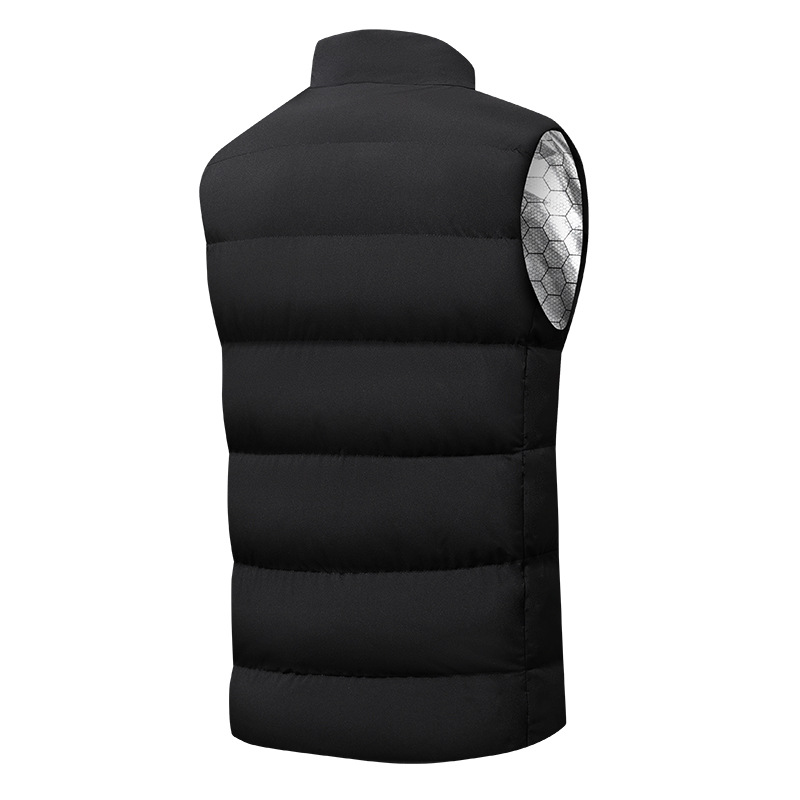 Men's Winter Casual Jacket With USB Rechargeable Heating Breathable Polyester Windproof Zipper Closure Eco-Friendly Outerwear