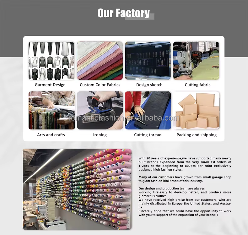 Chinese Factory Small-Batch High-End Women's Custom Apparel Multiple Styles