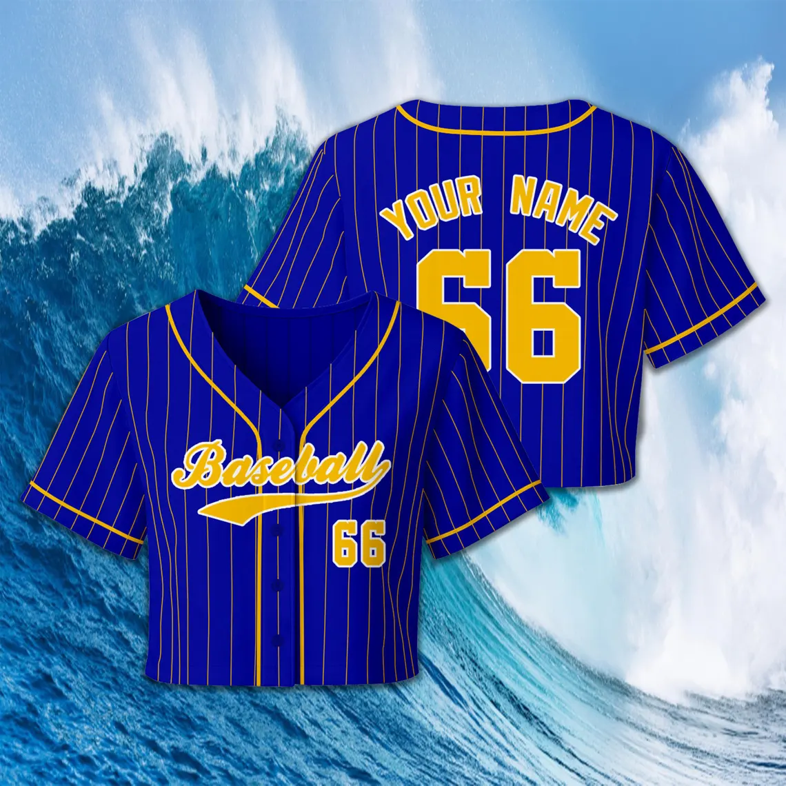 Custom Baseball Jersey, Personalized Women Crop Top, Bachelorette Party Team Gift