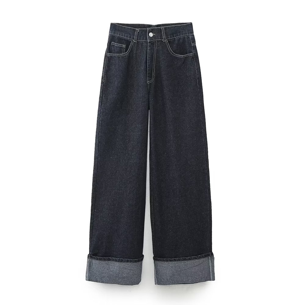 Spring and Autumn Fashion Women's Outerwear with Rolled Edge Pants