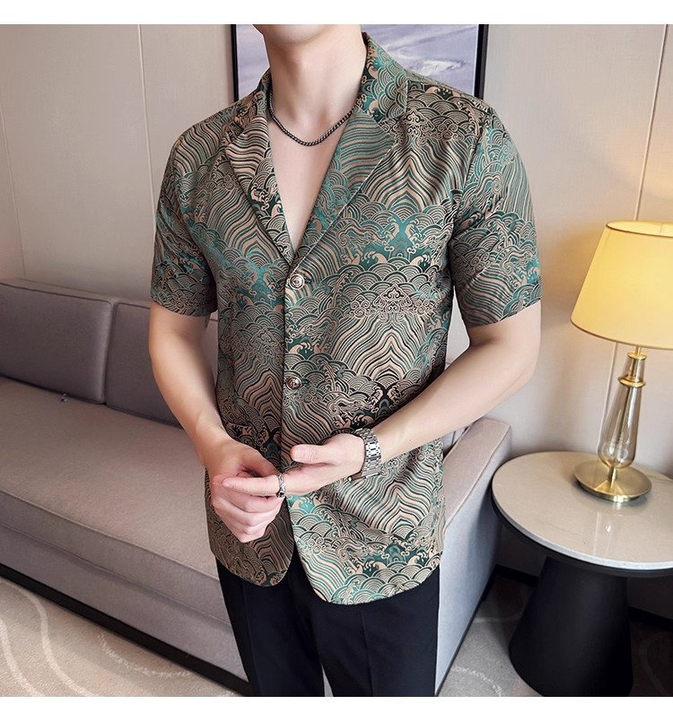 Custom Eco-Friendly Quick Dry Breathable Men's Shirt Beachwear Summer Vacation Stylish Resort